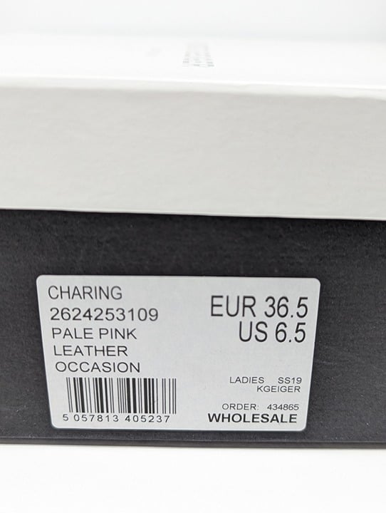 Kurt Geiger London Women's Charing Wedge Sandals Pale Pink Size 36.5 (MSRP $185)