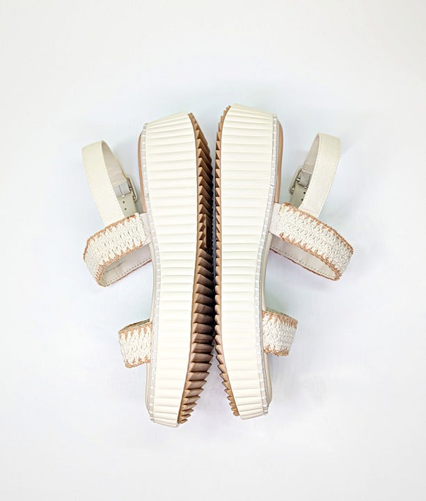 Dolce Vita Daiya Women's Ivory Platform Sandals Size 9.5 (MSRP $130)