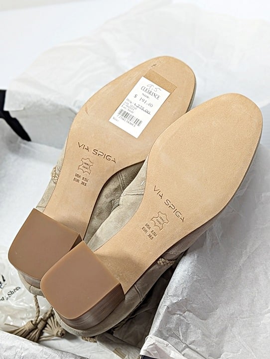 Via Spiga Women's Maddox Wraparound Tassel Heel Booties Size 9.5 (MSRP $275)