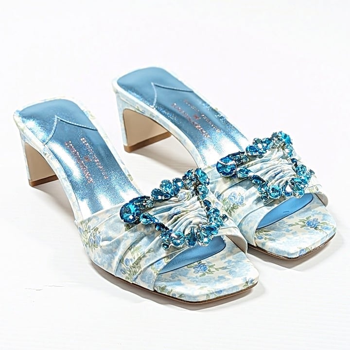 Sophia Webster x LoveShackFancy Womens Margaux Mid Mule Sandal Size 38 MSRP $900