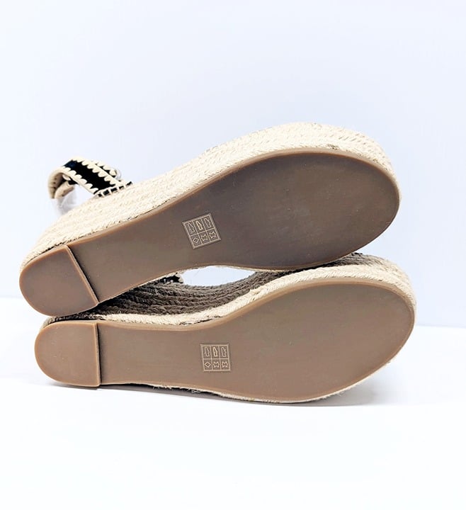 Pour La Victoire Women's Ria Suede & Raffia Platform Sandals Size 10 (MSRP $245)
