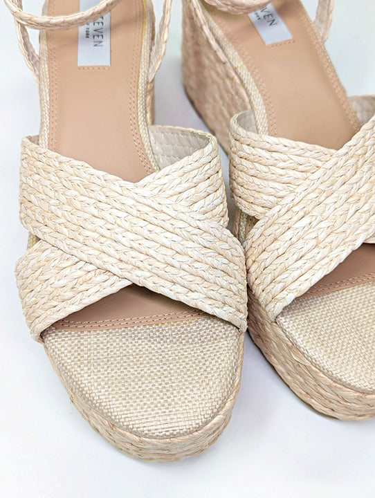 NWOB Steven New York Ramey Espadrille Platform Wedge Sandal Size 10 (MSRP $130)