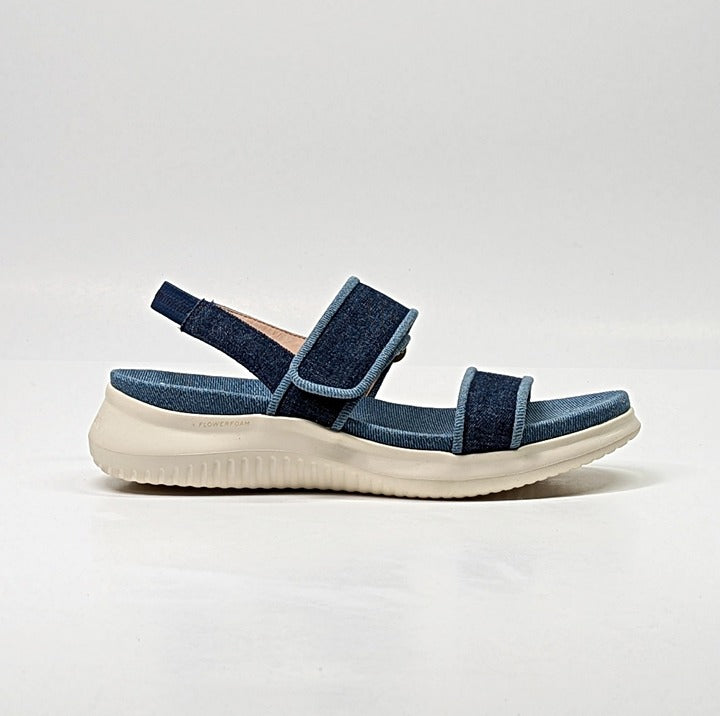 Cole Haan Meritt Women's Zerogrand Denim Platform Sandals Size 7 (MSRP $175)