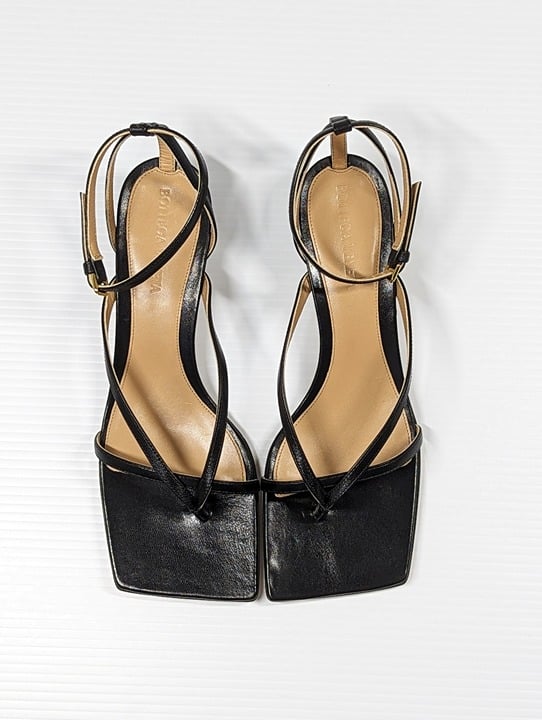 Bottega Veneta Women's Stretch Ankle Strap Kitten Heel Sandals Sz 36.5 MSRP $990
