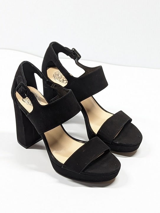 Vince Camuto Women's Jayvid Platform Dress Sandals Black Size 7 M (MSRP $139)