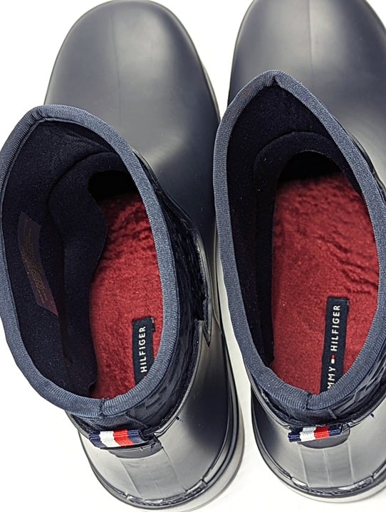 Tommy Hilfiger Women's Benio Waterproof Rain Boots Dark Blue Size 10 (MSRP $99)