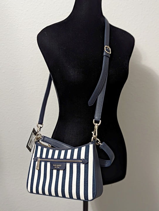 Kate Spade Hudson Convertible Crossbody Bag in Parisian Navy Multi (MSRP $248)