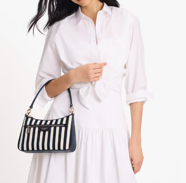 Kate Spade Hudson Convertible Crossbody Bag in Parisian Navy Multi (MSRP $248)