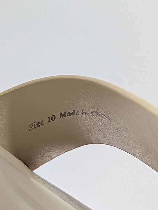 Dolce Vita Women's Paytin Ivory Ankle-Strap City Sandals Size 10 (MSRP $130)