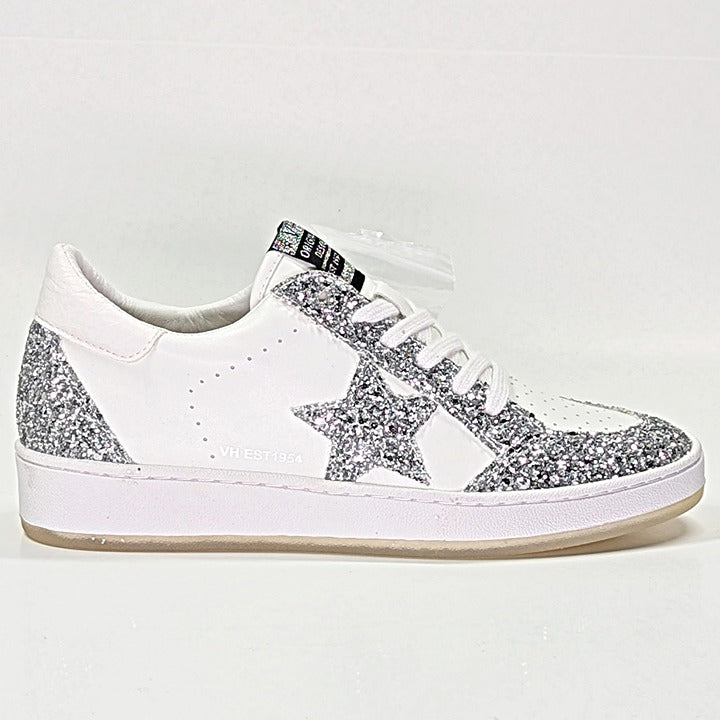 Vintage Havana Abby Metallic Glitter Women's Lace Up Sneaker Size 9 (MSRP $150)