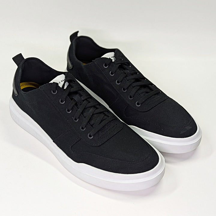 Cole Haan GrandPro Rally Men's Black Canvas Trainers Sneaker Size 13 (MSRP $135)