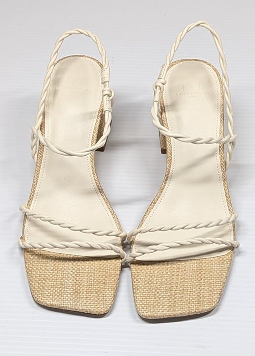 Marc Fisher Women's Carys Twisted Strap Block Heel Sandals Size 8.5 (MSRP $130)