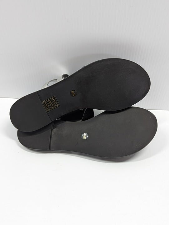 Tory Burch Women's RaVello Two-Band Sandal Perfect Black Size 6.5 MSRP $248