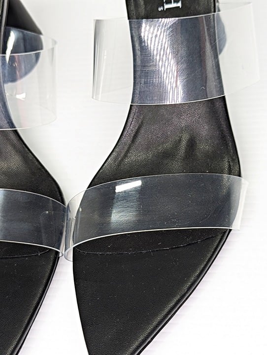 Smash Waze Women's Pointed Toe Slip On Block Heels Black Size 10 (MSRP $140)