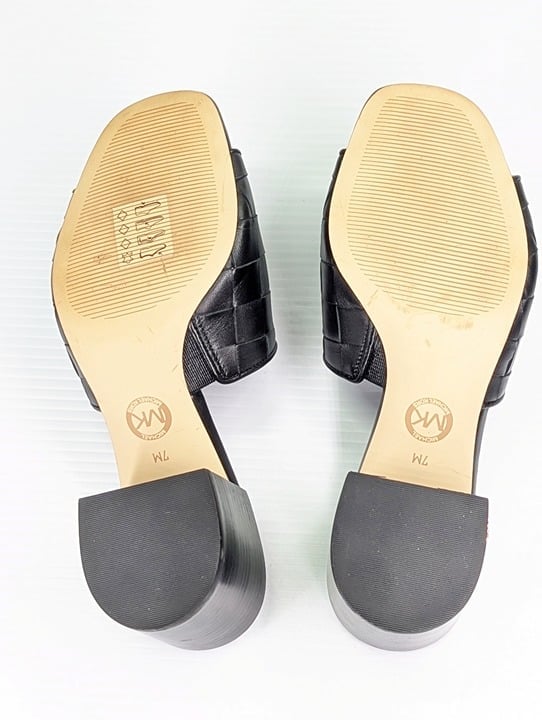 Michael Kors Women's Ingrid Woven Mid-Heel Mule Sandals Size 7 (MSRP $155)