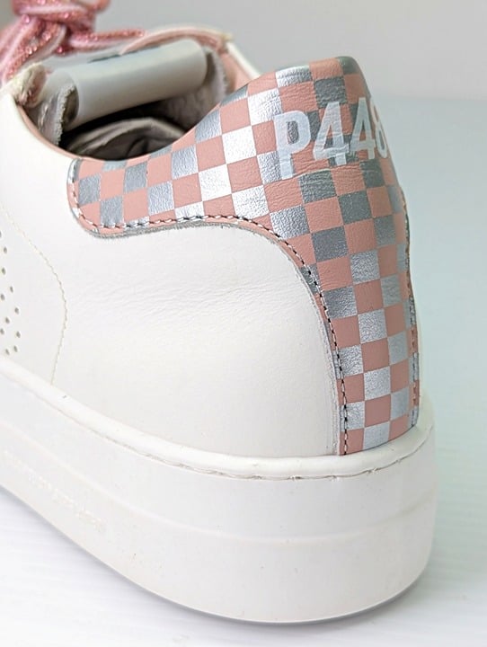 P448 Women's Thea Lace-Up Low-Top Platform Sneakers Minichess Size 40 MSRP $298