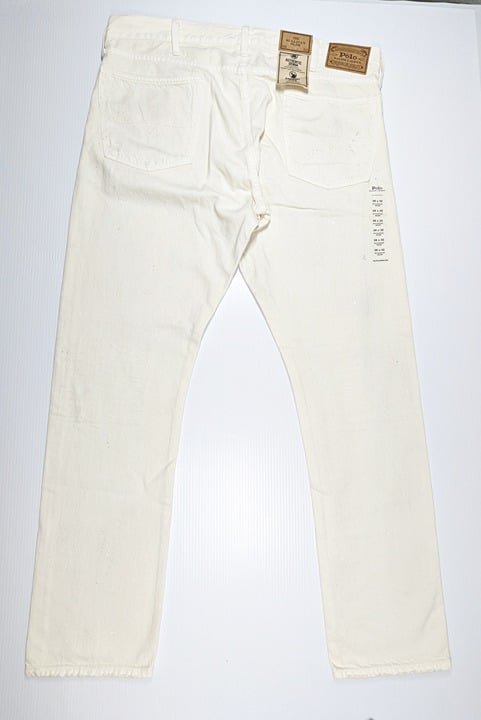 Polo Ralph Lauren Men's Sullivan Slim Distressed Jean White Size 38 (MSRP $198)