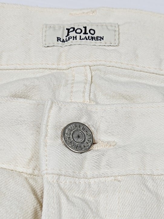 Polo Ralph Lauren Men's Sullivan Slim Distressed Jean White Size 36 (MSRP $198)