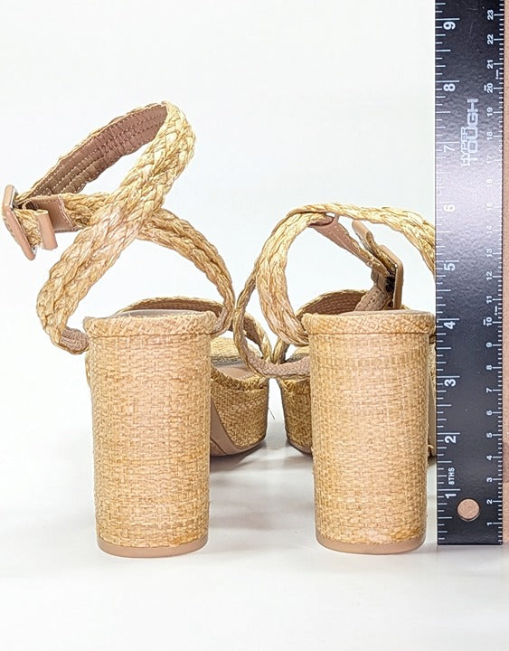 Chinese Laundry Truett Women's Ankle Wrap Platform Sandal Size 10 (MSRP $90)
