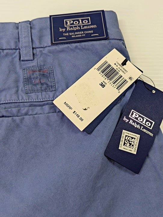 Polo Ralph Lauren Men's Salinger Relaxed Fit Chino Short Blue Size 38 MSRP $148