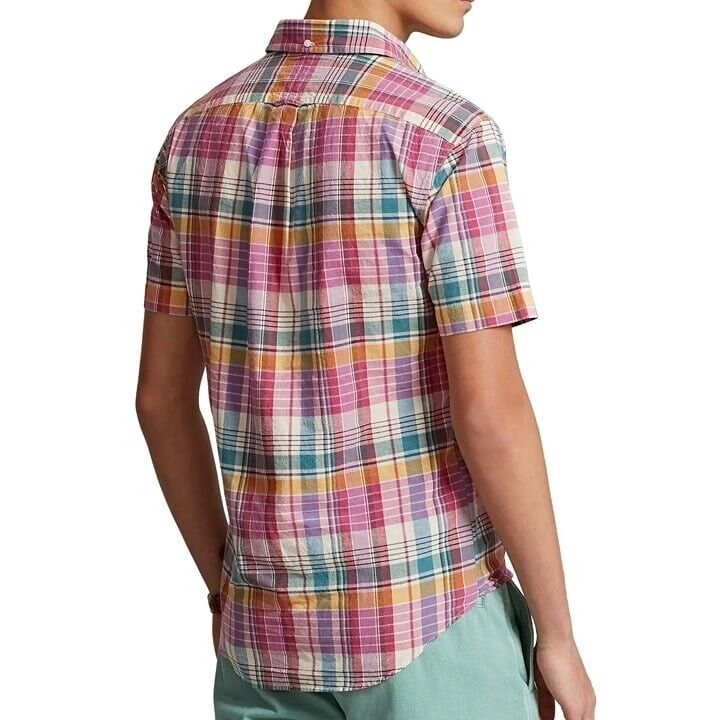 Polo Ralph Lauren Men Classic Fit Madras Poplin Popover Shirt Size XXL MSRP $148