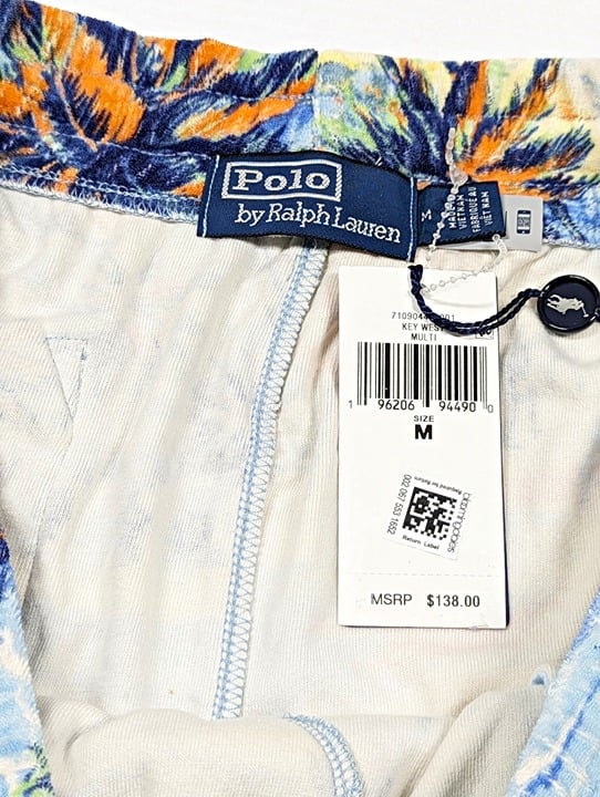 Polo Ralph Lauren Men's Palm Tree Drawstring Track Shorts Size M (MSRP $138)