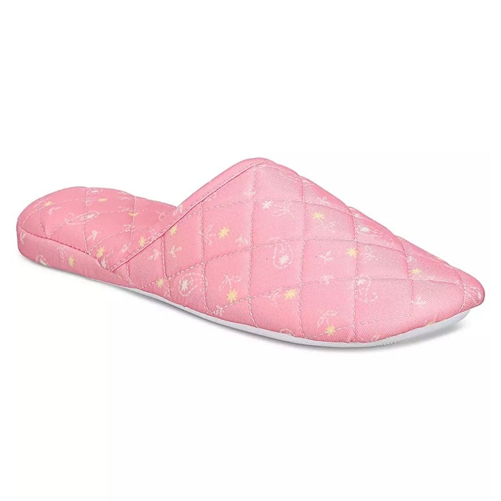 Charter Club Women's Quilted Paisley Floral Clog Slippers Pink Size S (MSRP $35)