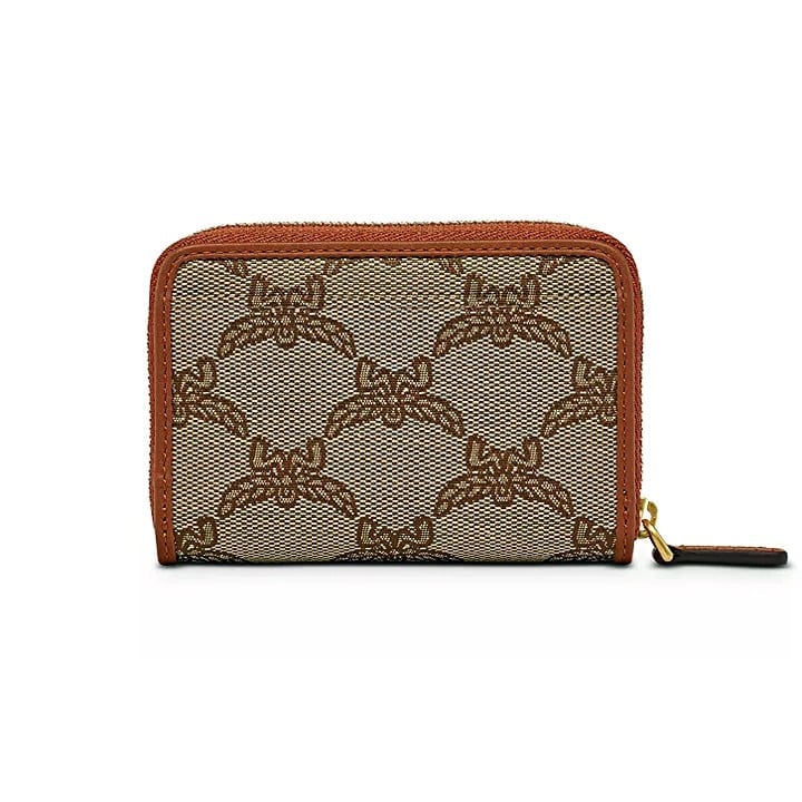MCM Himmel Fabric Zip Around Logo Wallet (MSRP $310)