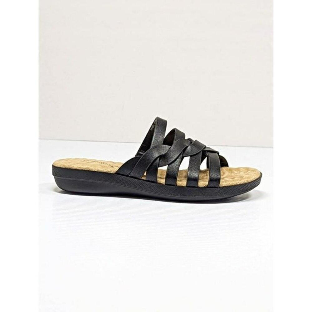 Easy Street Comfort Wave Sheri Women's Slide Sandals Black Size 5.5 M