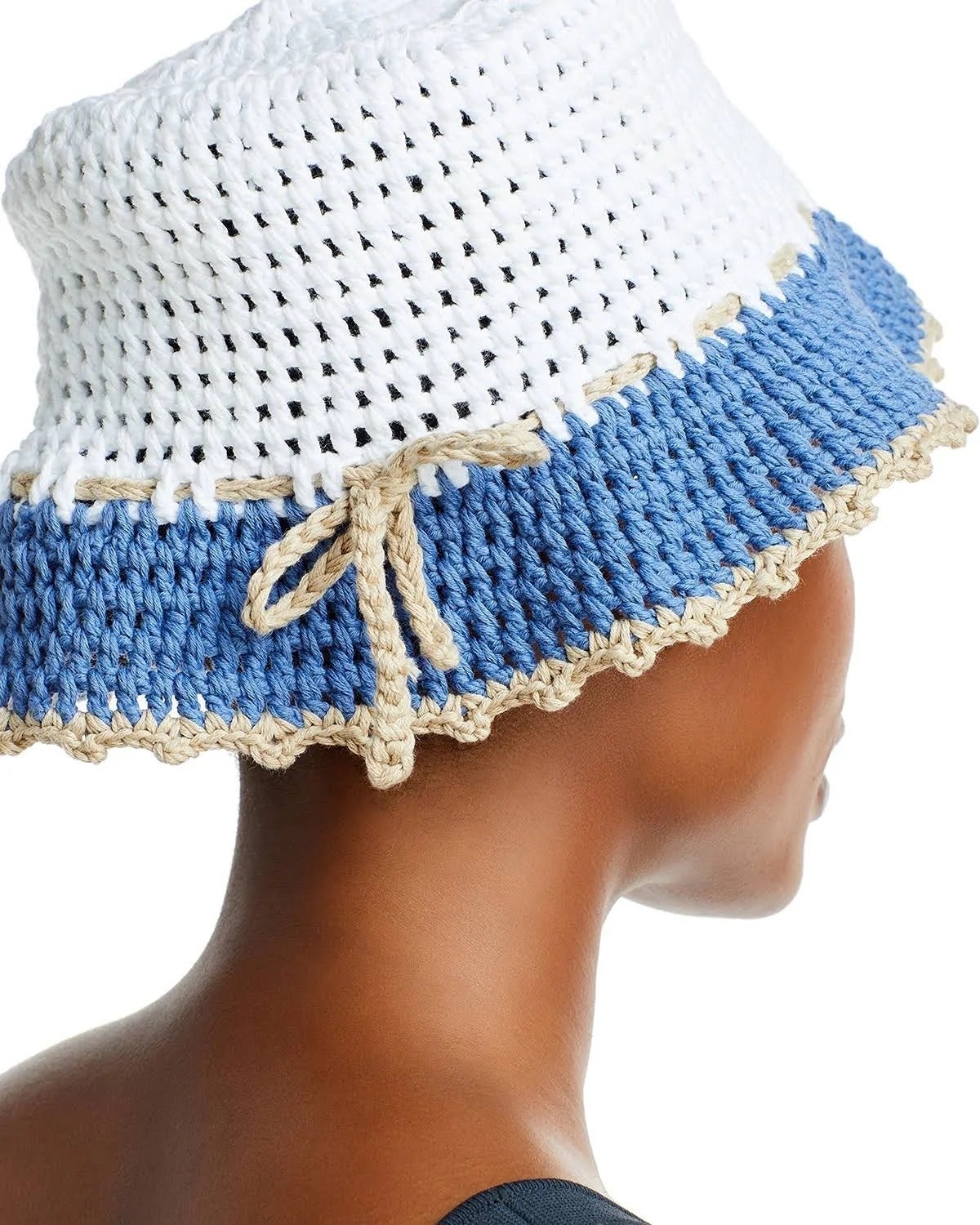 Carolyn Rowan Women's Accessories Crochet Cotton Bucket Hat (MSRP $175)