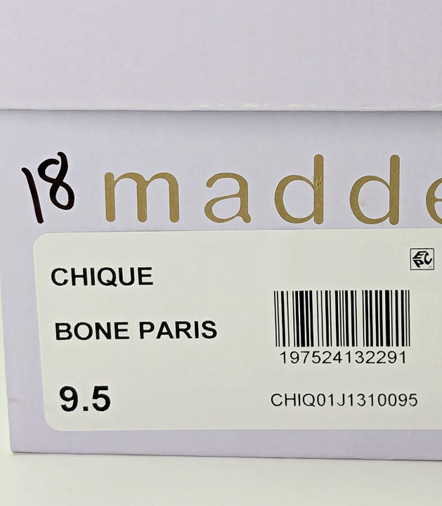 Madden Girl Chique Bone Paris Strappy Kitten-Heel Dress Sandal Size 9.5 MSRP $55