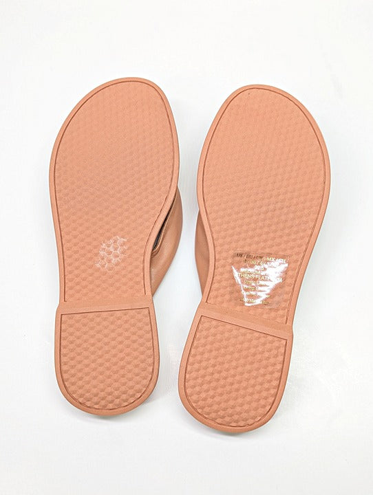 Kenneth Cole Women's Athens Platform Thong in Peach Leather Size 6 (MSRP $89)