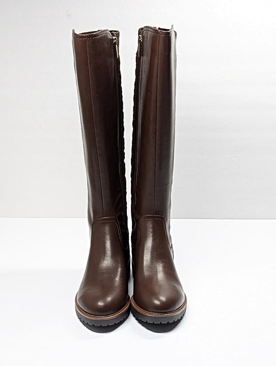 Tommy Hilfiger Women's Famian Riding Boots Dark Brown Size 7 M (MSRP $169)