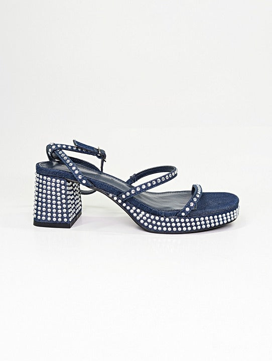 BCBGeneration Lissena-2 Women's Rhinestones Platform Sandals Size 6 MSRP $109