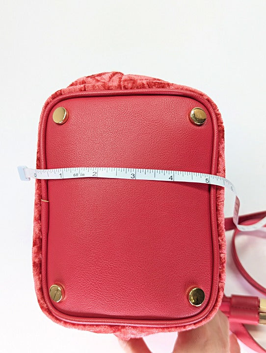 I.N.C. International Concepts Meliss Small Red Velvet Bucket Bag (MSRP $80)
