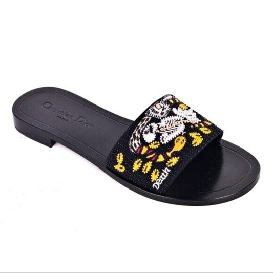 Christian Dior Women's Tarot Slide Death Embellished Sandals Size 36 IT ($1,190)