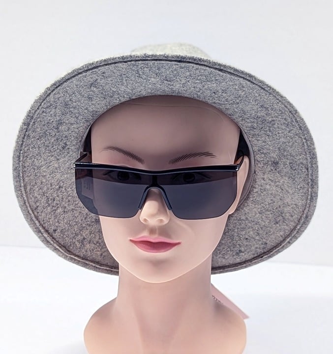 AQUA Women's Weekend Felted 100% Wool Hat Gray O/S (MSRP $98)
