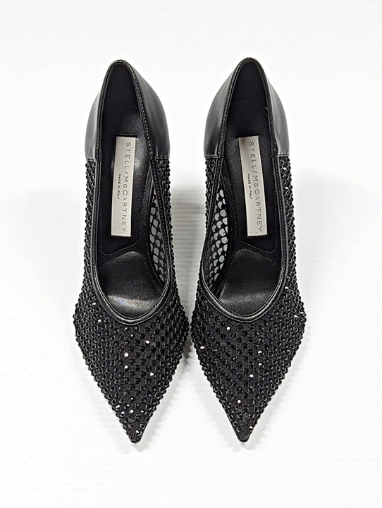 Stella McCartney Women's Stella Iconic Studded Mesh Pumps Size 36 EU (MSRP $995)