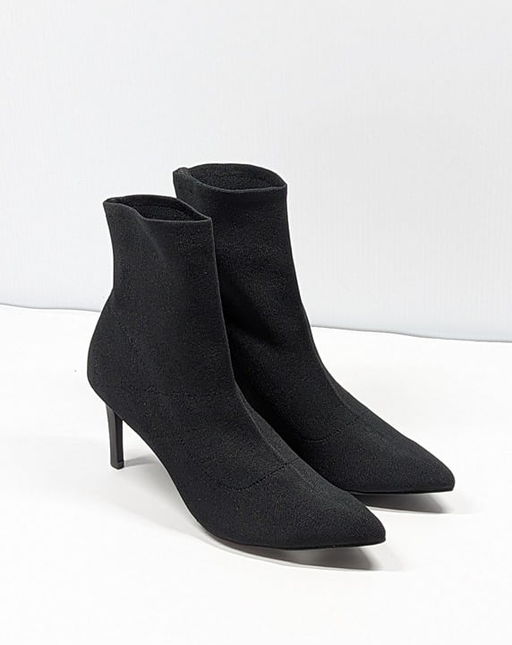 Sol Sana Women's Ezra Black Stretch Knit Pointed toe Boot Size 41 EU (MSRP $175)