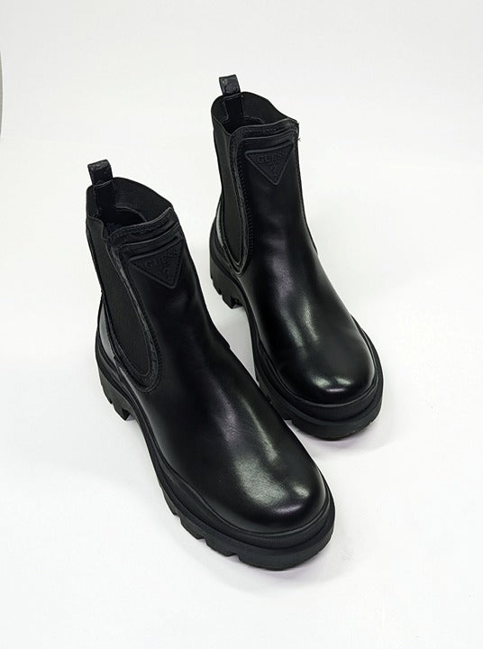 Guess Women's Yesses Signature Black Chelsea Booties Size 7.5 (MSRP $80)