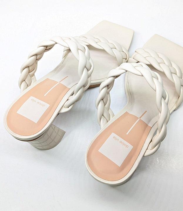Dolce Vita Women's Paily Ivory Heel Sandals Size 8.5 (MSRP $125)