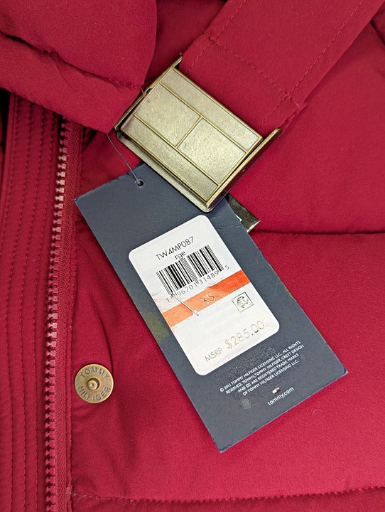 Tommy Hilfiger Women's Faux-Fur-Trim Hooded Puffer Coat Size XS (MSRP $285)