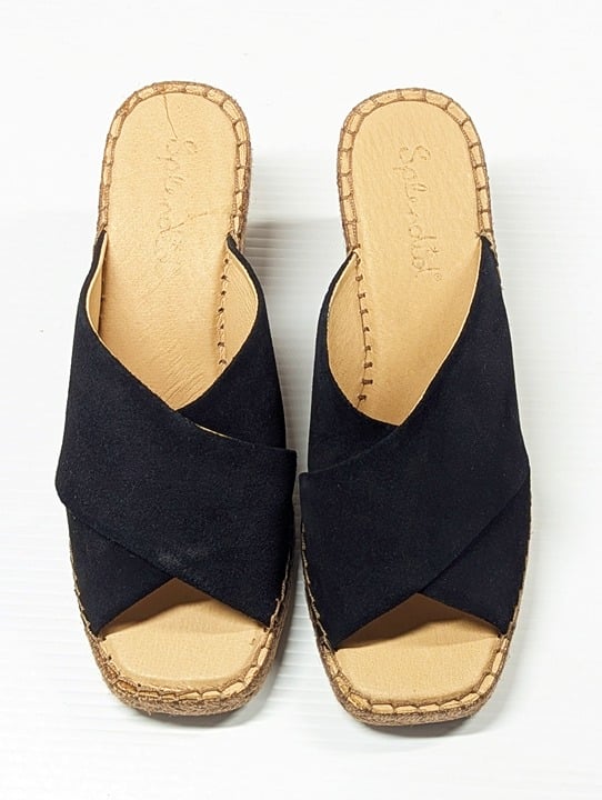 Splendid Women's Britt Square Toe Strap Espadrille Wedge Sandal Size 8 MSRP $150