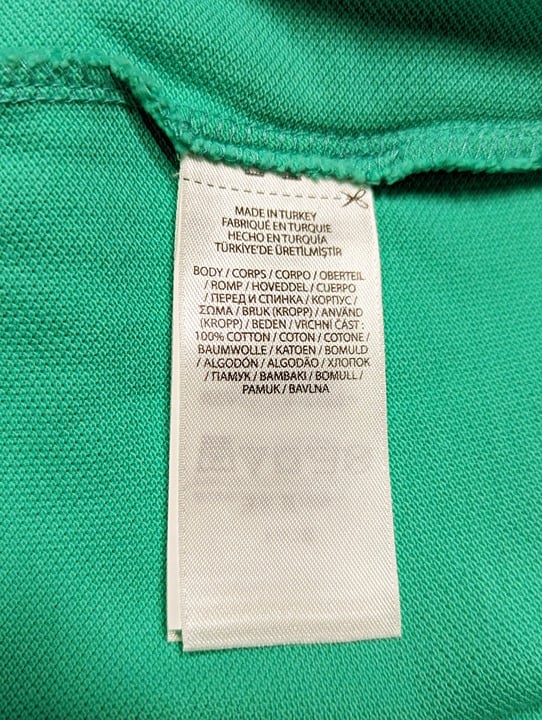 Polo Ralph Lauren Men's Cotton Custom Slim Fits Solid Green Size M MSRP $110