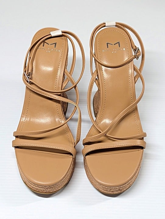 Marc Fisher LTD Women's Fetch Ankle Strap Espadrille Natural Size 9 (MSRP $140)