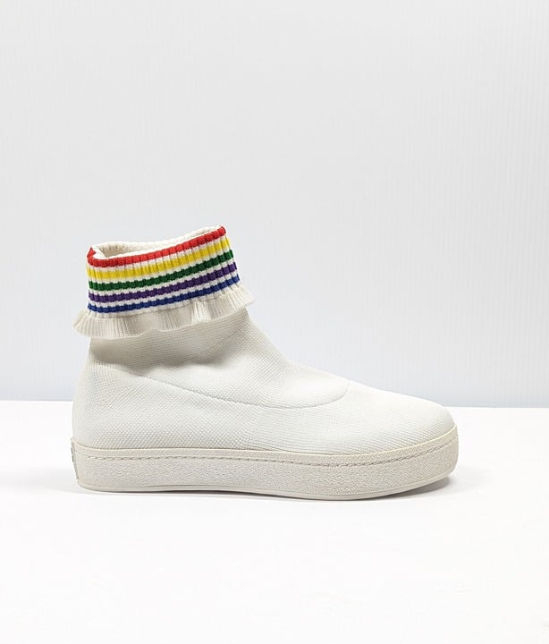 Opening Ceremony Women's Bobby Ruffled Sock Slip-On Sneakers Size 37 (MSRP $250)