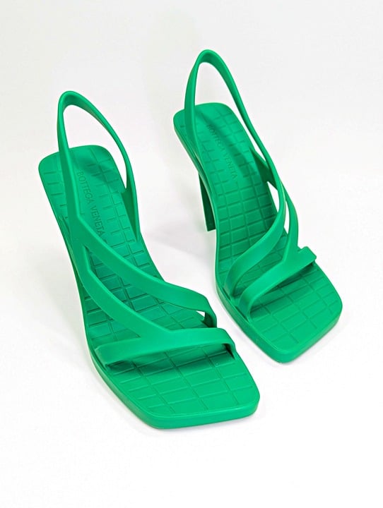 Bottega Veneta Jimbo Women's Slingback Rubber Heeled Sandals Size 38 (MSRP $890)