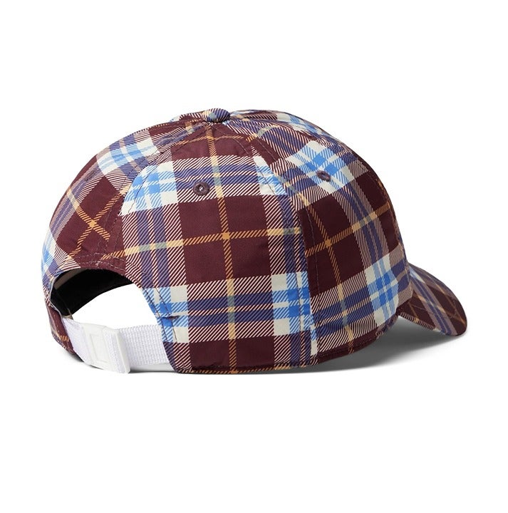 Rag & Bone Unisex Addison Baseball Cap in Burgundy Plaid (MSRP $95)