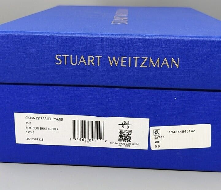 STUART WEITZMAN Women's Charm Strap Slingback Jelly Sandals Size 5 MSRP $195