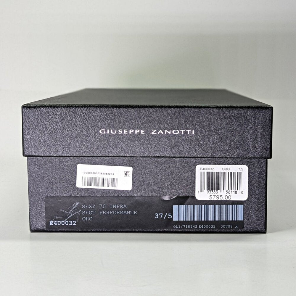 Giuseppe Zanotti Women's Symonne 70 Toe Ring Heel Sandals Size 37.5 (MSRP $795)